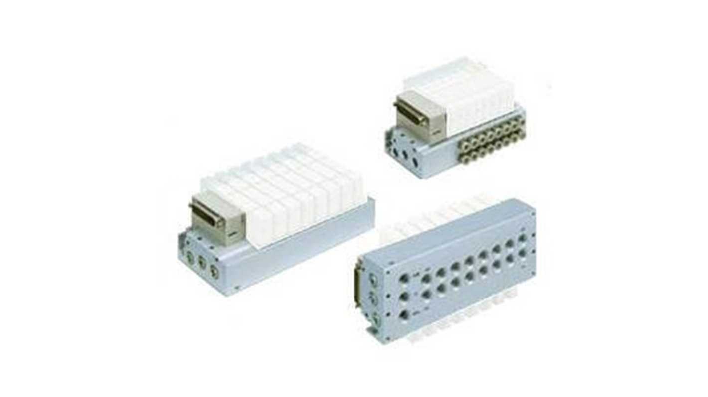 SMC SY5000 series 10 station One-touch Fitting 8 mm D-Sub Manifold, SS5Y5-50F1-10B-KC8F