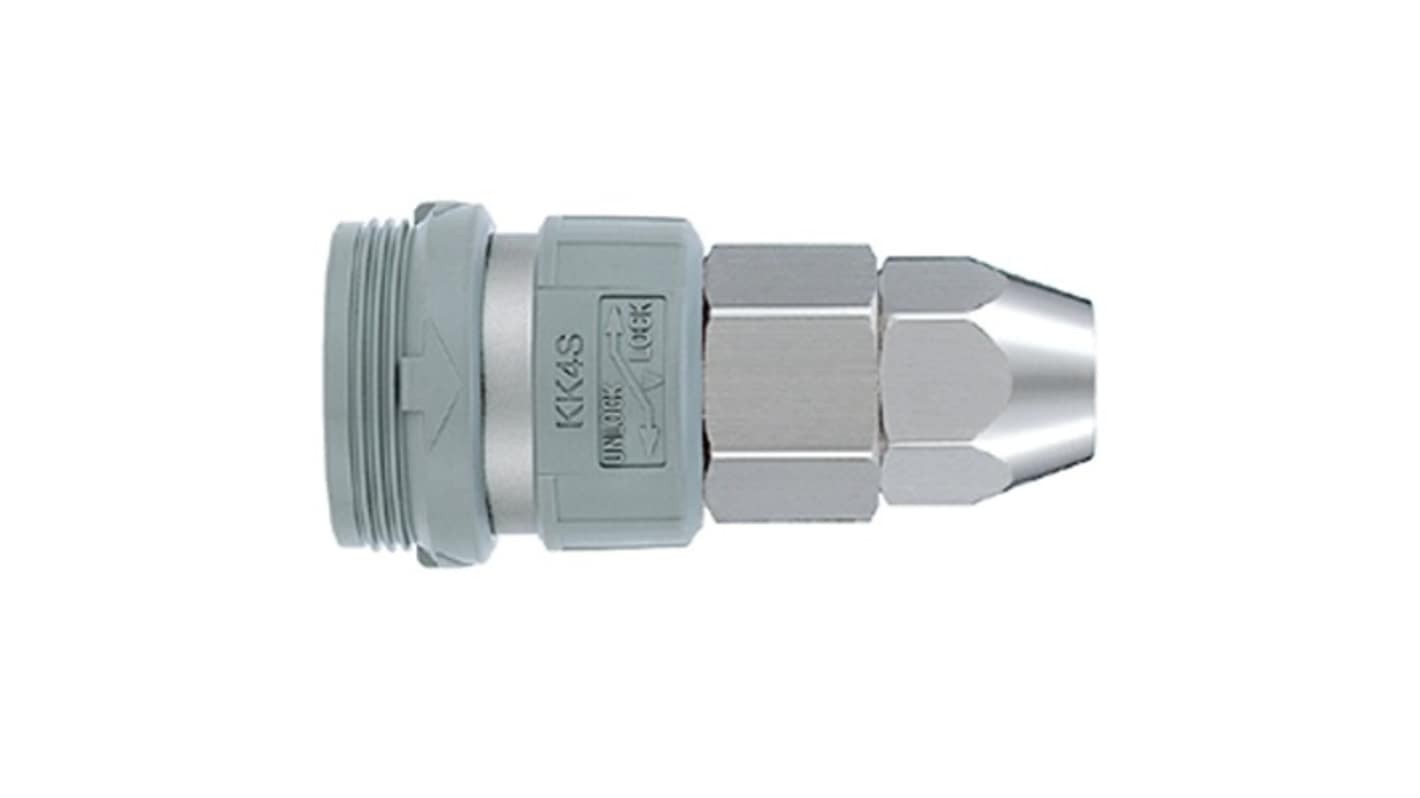 SMC Stainless Steel Male Coupler Nipple, Nut