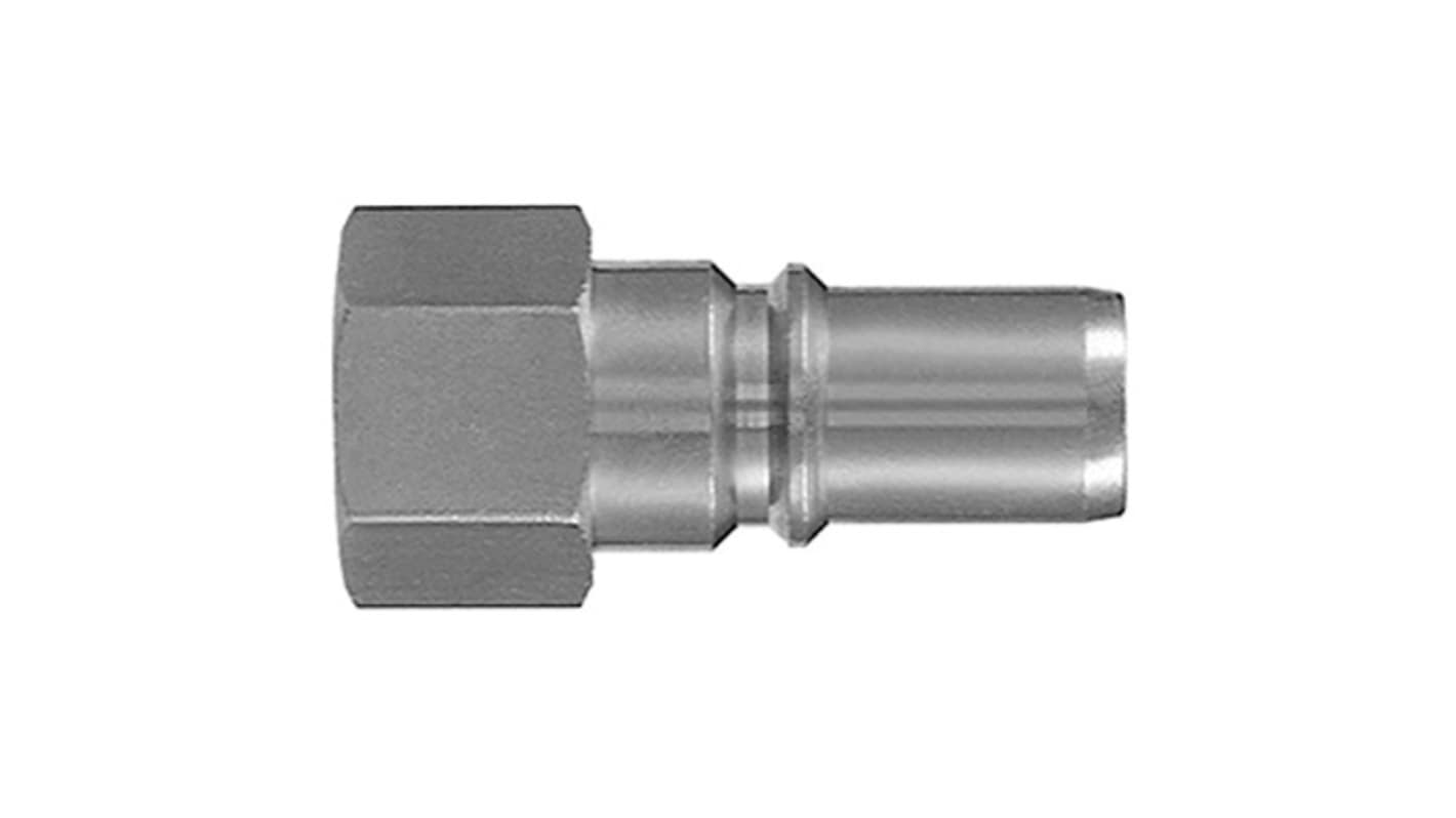 SMC Stainless Steel Male Coupler Nipple, 3/8 in Male Female Thread