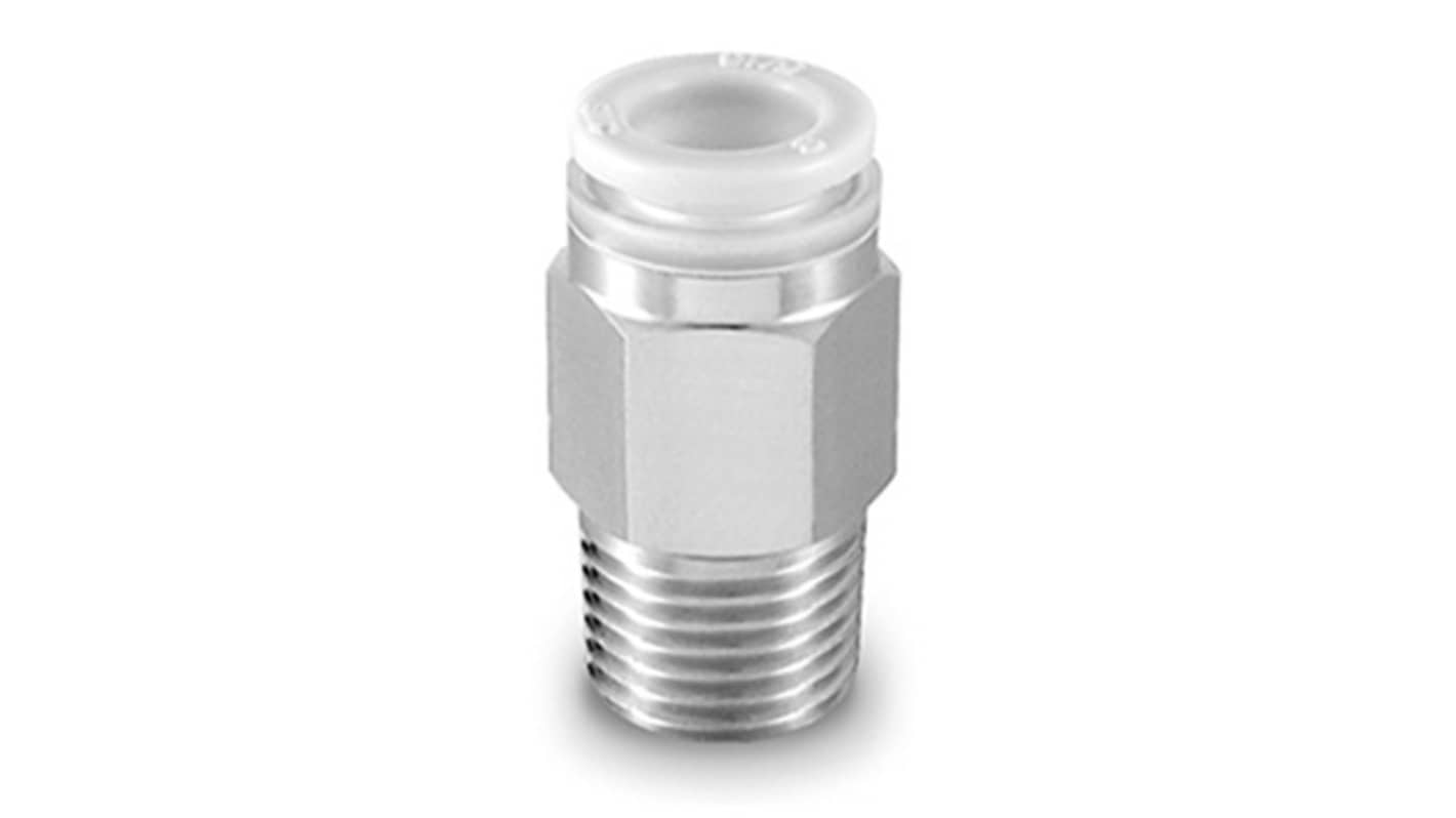 SMC KPG Series Male Connector, 6 mm to M5, Threaded-to-Tube Connection Style, KPGH06-M5