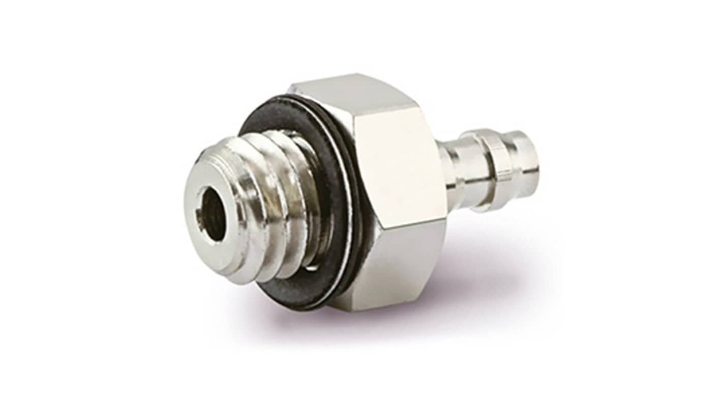 SMC M Series Barb Fitting, 2 mm to M5 x 0.8, Threaded-to-Tube Connection Style, M-5AN-4