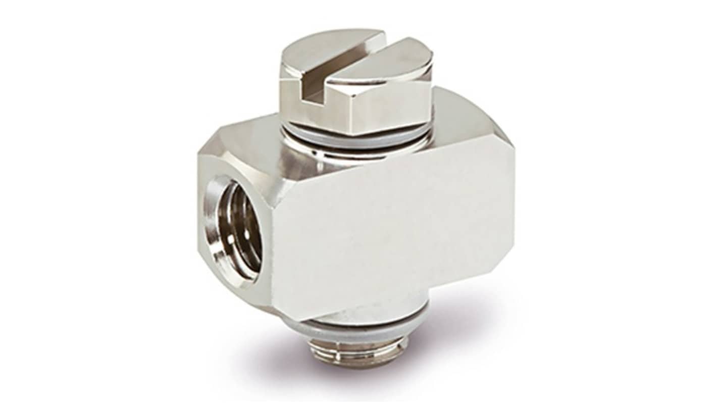 SMC MS Series Elbow Fitting, M5 Female to M5 Male, Threaded-to-Tube Connection Style, MS-5UL