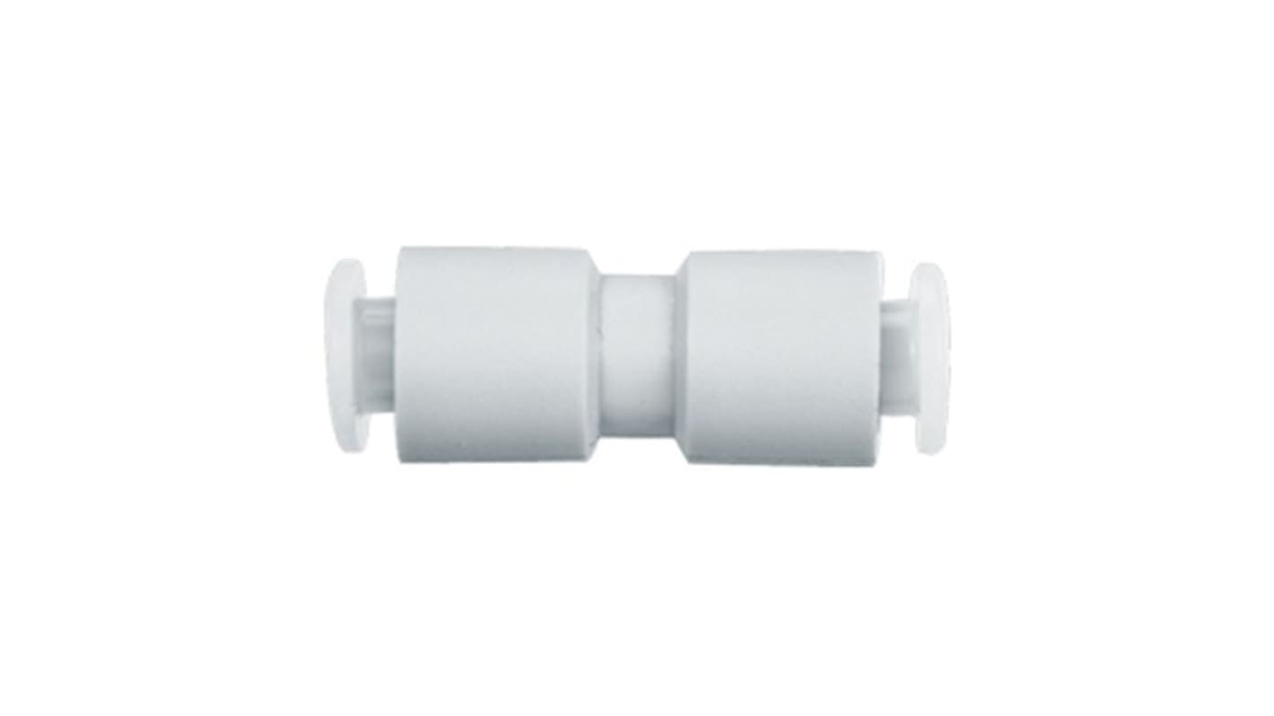 SMC KG Series Straight Fitting, 10 mm to 10 mm, Tube-to-Tube Connection Style, KGH10-00