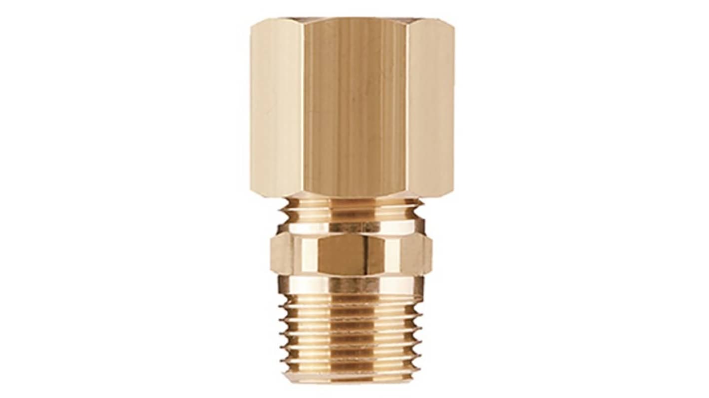SMC H Series Male Connector, 10 mm to R 3/8, Threaded-to-Tube Connection Style, H10-03