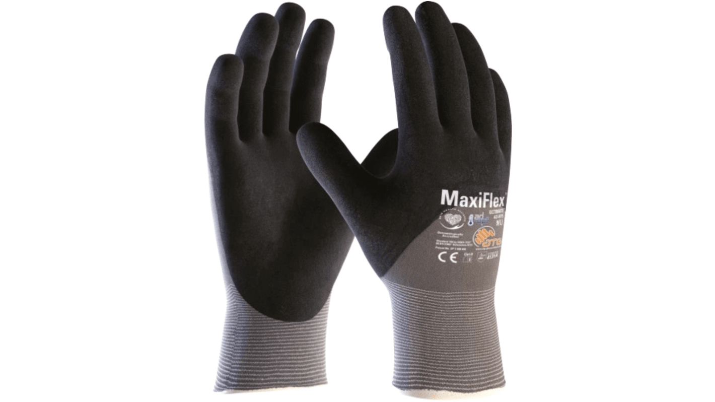 ATG Maxiflex Ultimate Grey Nylon, Spandex Abrasion Resistant, Cut Resistant, Puncture Resistant, Tear Resistant Work