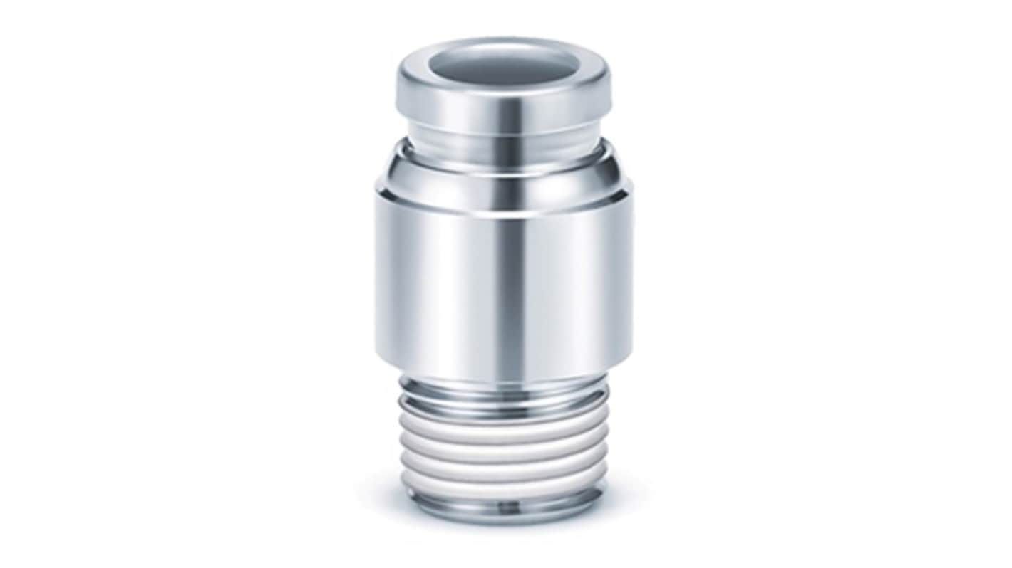 SMC KQB2 Series Hexagon Socket Head Male Connector, 16 mm to G 1/2, Threaded-to-Tube Connection Style, KQB2S16-G04