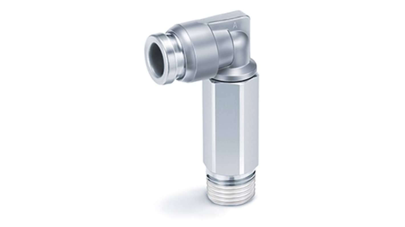 SMC KQB2 Series Extended Male Union, 12 mm to G 1/4, Threaded-to-Tube Connection Style, KQB2W12-G02