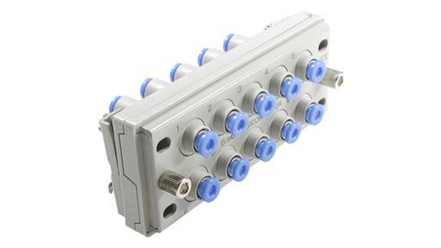 SMC KDM Series, 3.2 mm to 3.2 mm, Tube-to-Tube Connection Style, KDM10-23