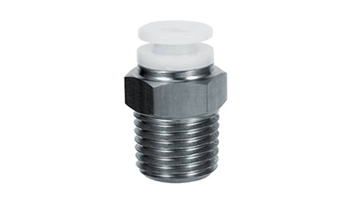 SMC KG Series Male Connector, 12 mm to R 1/2, Threaded-to-Tube Connection Style, KGH12-04