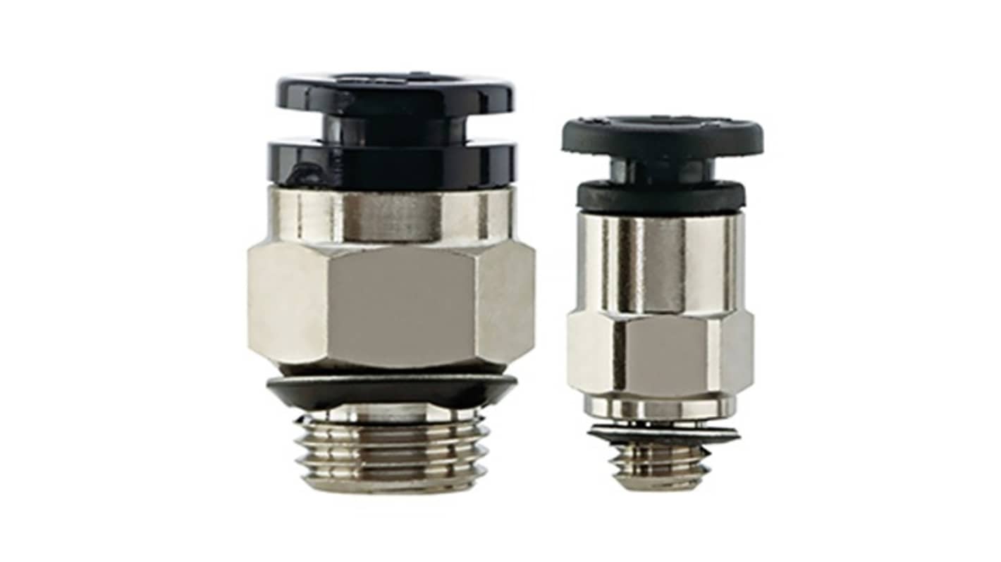 SMC H Series Male Connector, 12 mm, Threaded-to-Tube Connection Style, KAH12-U02
