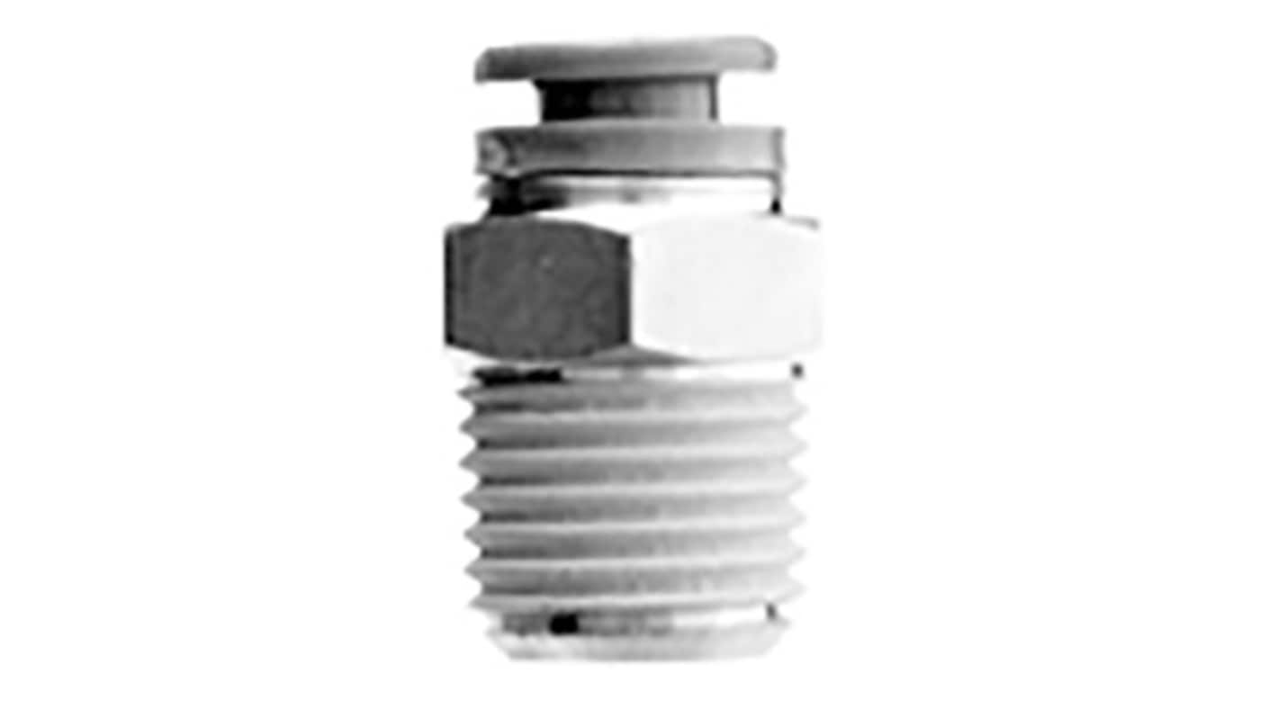 SMC KRH Series Male Connector, 10 mm, Threaded-to-Tube Connection Style, KRH10-01S