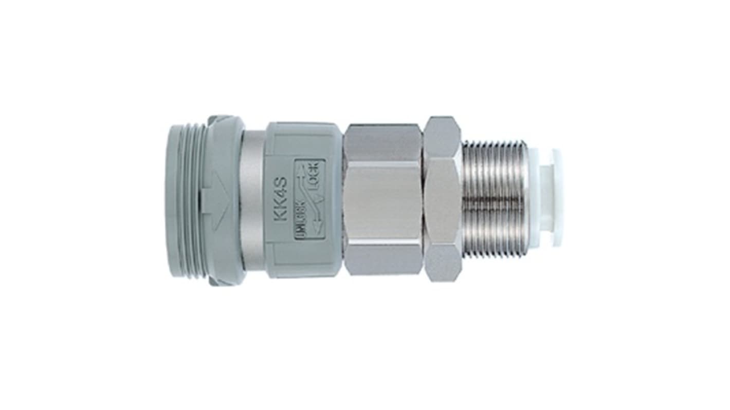 SMC Steel Female Pneumatic Quick Connect Coupling, 12mm Threaded