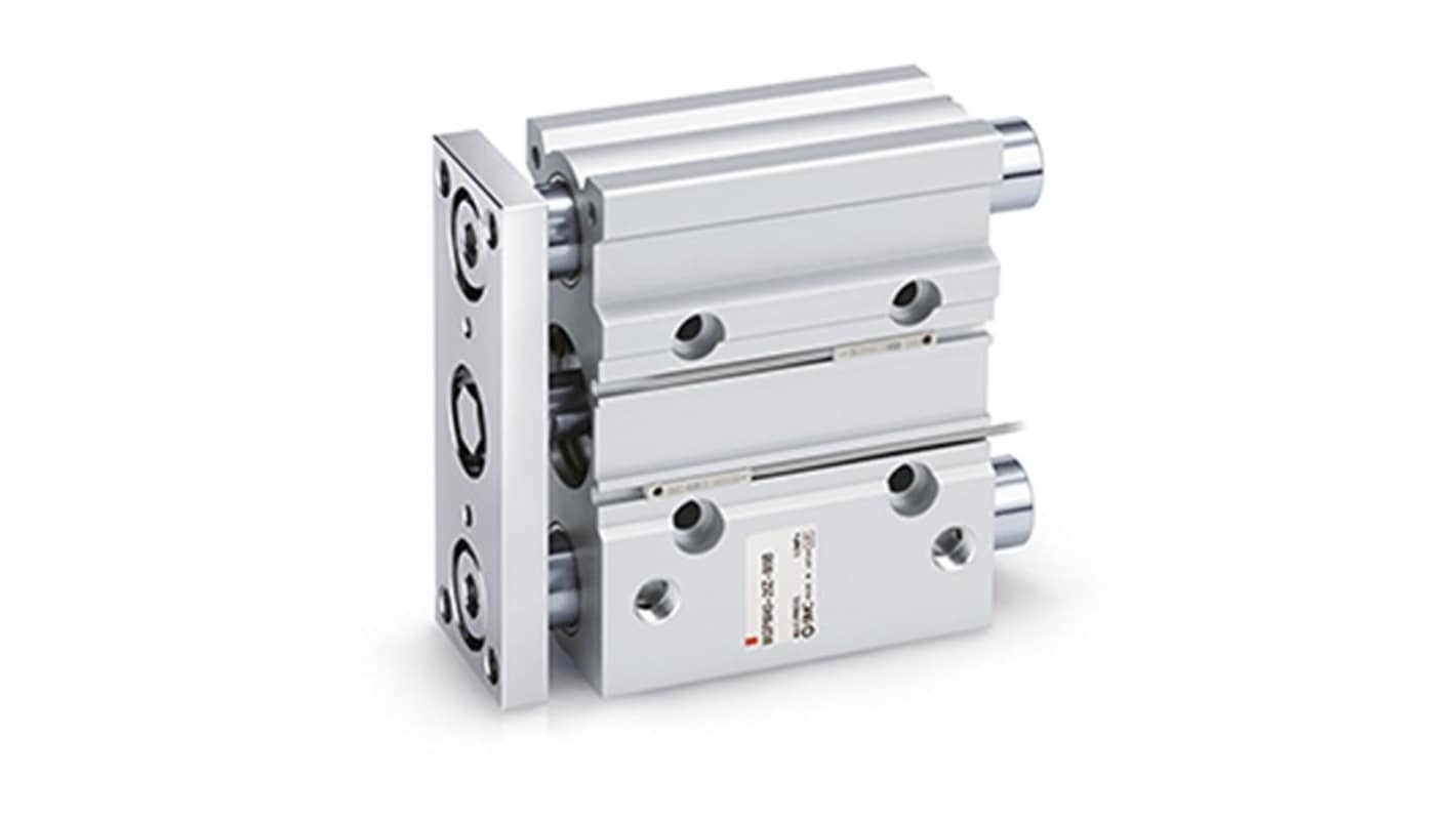 SMC Pneumatic Guided Cylinder - MGPM63TF-100Z, 63mm Bore, 100mm Stroke, MGP Series, Double Acting