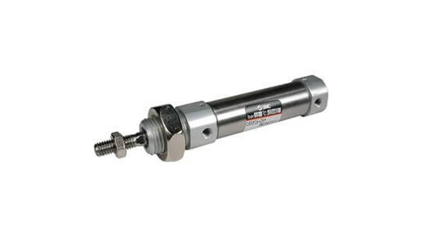 SMC Pneumatic Piston Rod Cylinder - CD85N12-30-B, 12mm Bore, 30mm Stroke, C85 Series, Double Acting