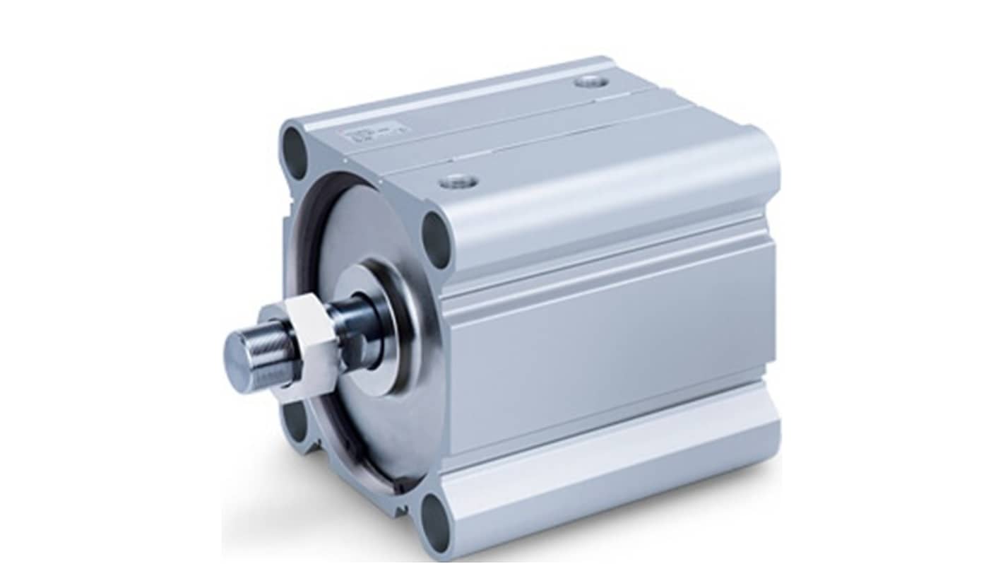 SMC Pneumatic Piston Rod Cylinder - CDQ2B125TF-20DCZ, 125mm Bore, 20mm Stroke, CQ2 Series, Double Acting