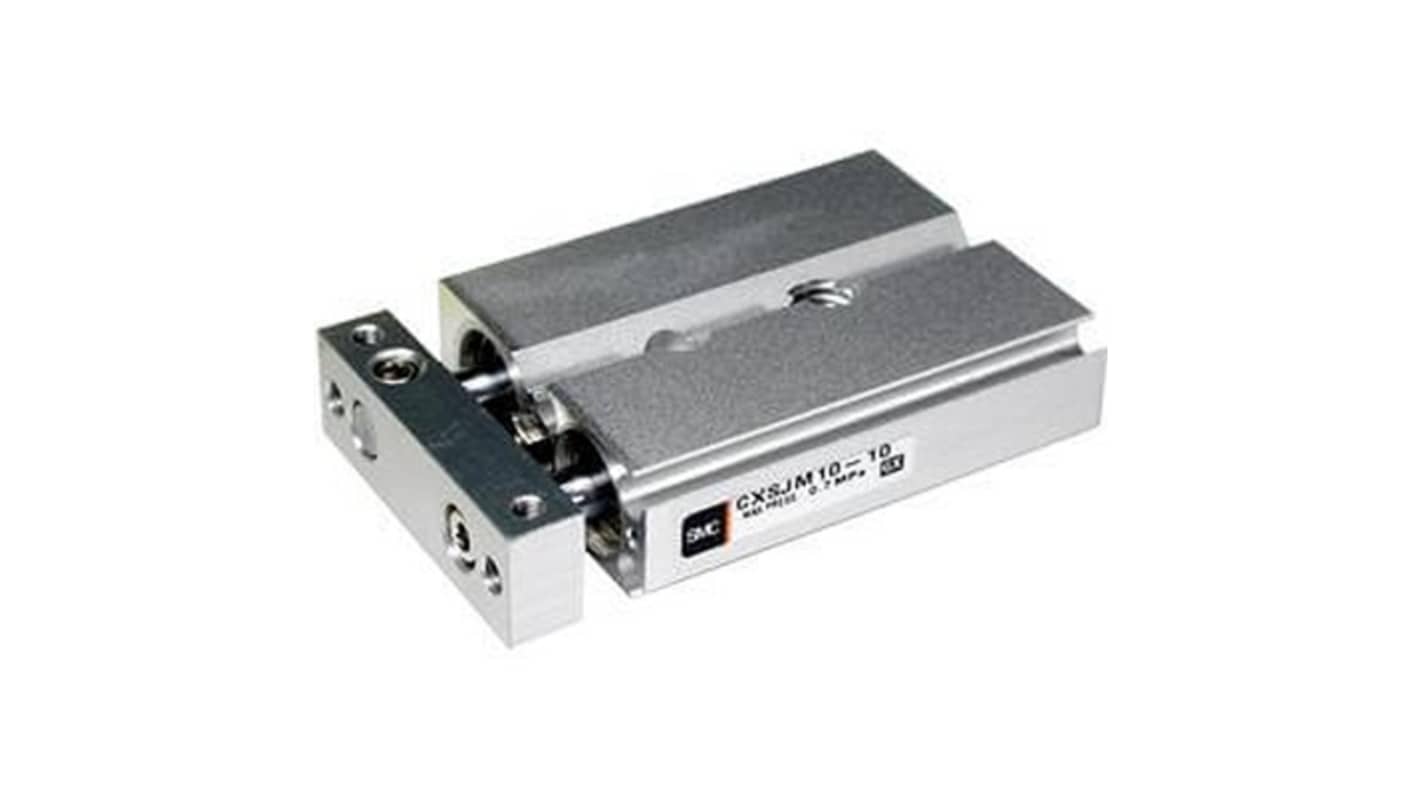 SMC Pneumatic Guided Cylinder - CXSJM10-40, 10mm Bore, 40mm Stroke, CXSJM Series, Double Acting