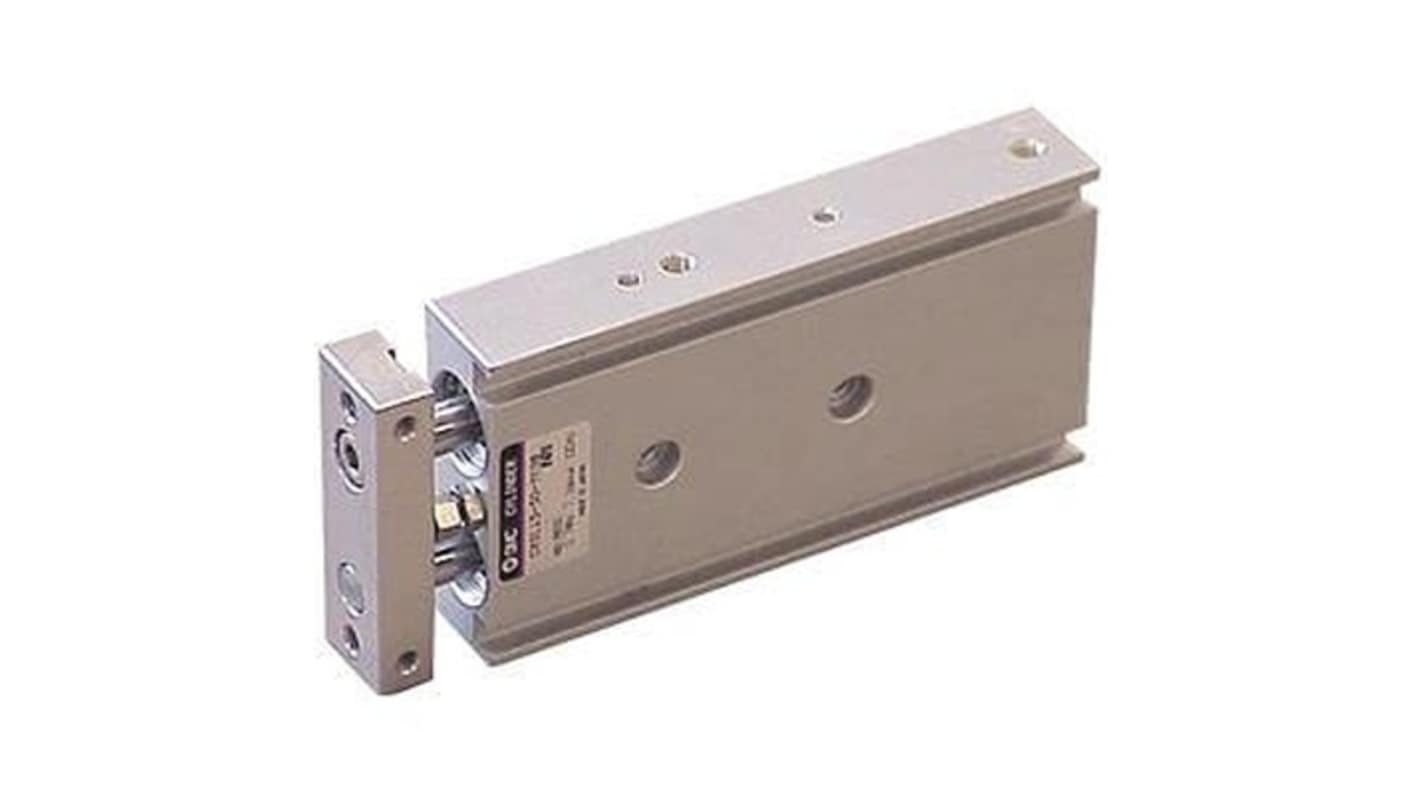 SMC Pneumatic Guided Cylinder - CXSL20-75, 20mm Bore, 75mm Stroke, CXS Series, Double Acting