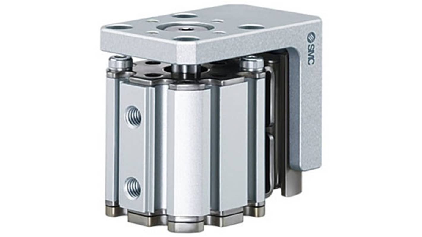 SMC Pneumatic Guided Cylinder - MXZ20-20, 20mm Bore, 20mm Stroke, MXZ Series, Double Acting