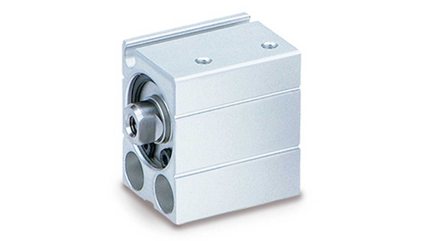 SMC Pneumatic Piston Rod Cylinder - CDUJB16-5D, 16mm Bore, 5mm Stroke, CUJ Series, Double Acting