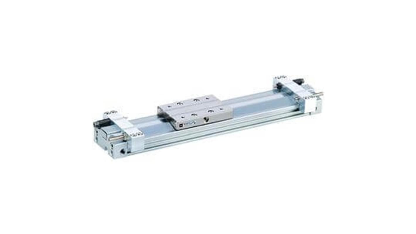 SMC Double Acting Rodless Pneumatic Cylinder 400mm Stroke, 25mm Bore