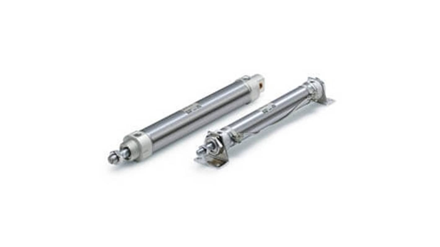 SMC Pneumatic Compact Cylinder - CDM2B20-100Z, 20mm Bore, 100mm Stroke, CM2 Series, Double Acting