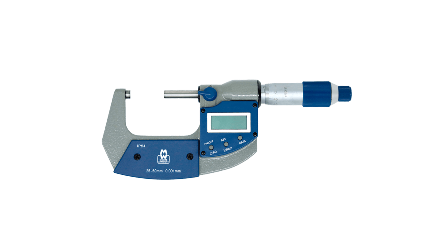 Moore & Wright MW201-02DAB External Micrometer