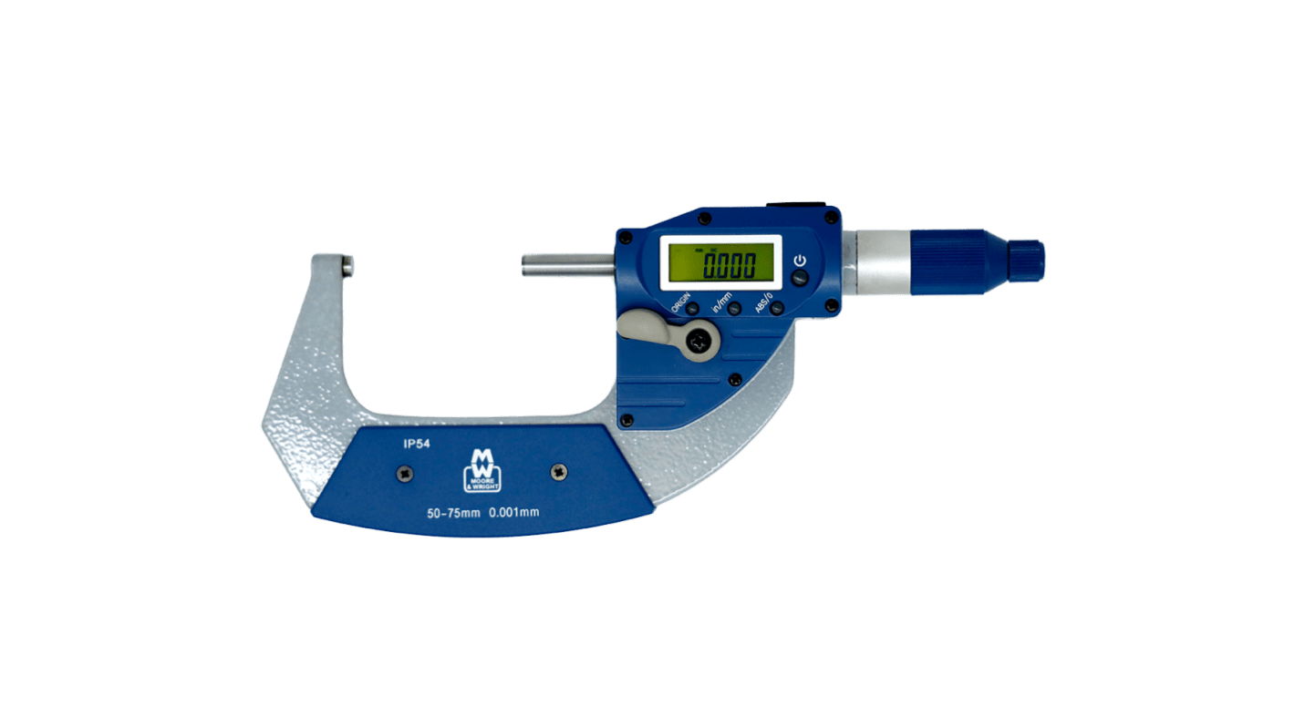 Moore & Wright MW201-03DAB External Micrometer, With UKAS Calibration