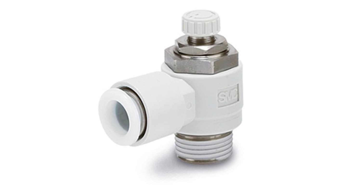 SMC AS3 Series Threaded Pneumatic Silencer & Exhaust Restrictor Function Fitting, R 3/8 Inlet Port, 8mm Tube Inlet