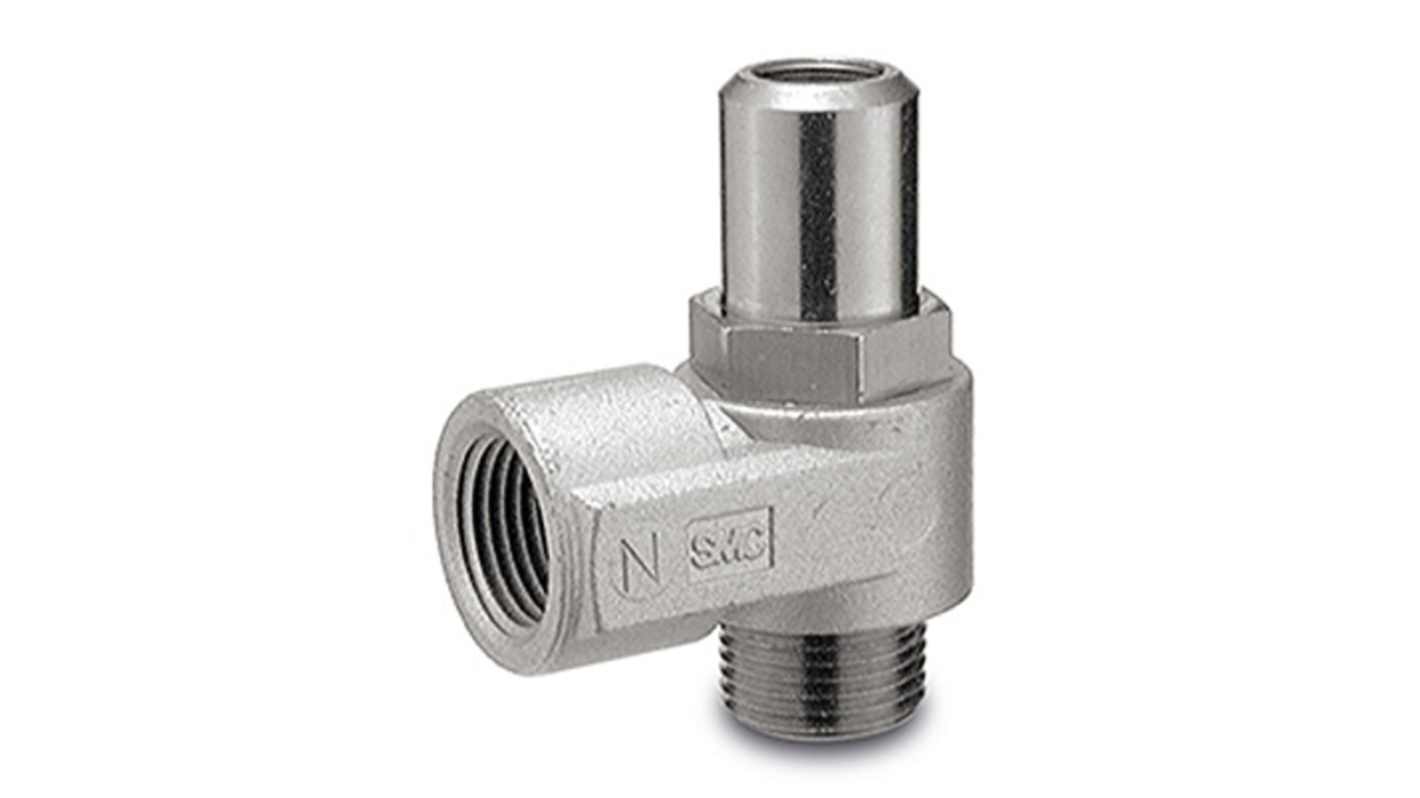 SMC AS1 Series Threaded Pneumatic Silencer & Exhaust Restrictor Function Fitting, M5 Inlet Port, 5mm Tube Inlet Port,
