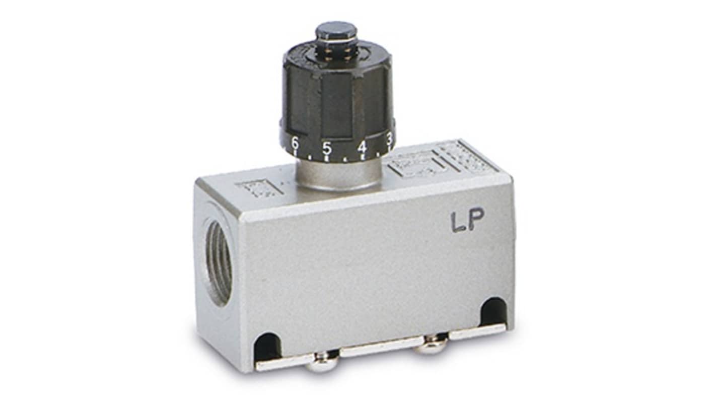 SMC EAS Series Threaded Pneumatic Silencer & Exhaust Restrictor Function Fitting, 3/8 in Male Inlet Port, 2mm Tube