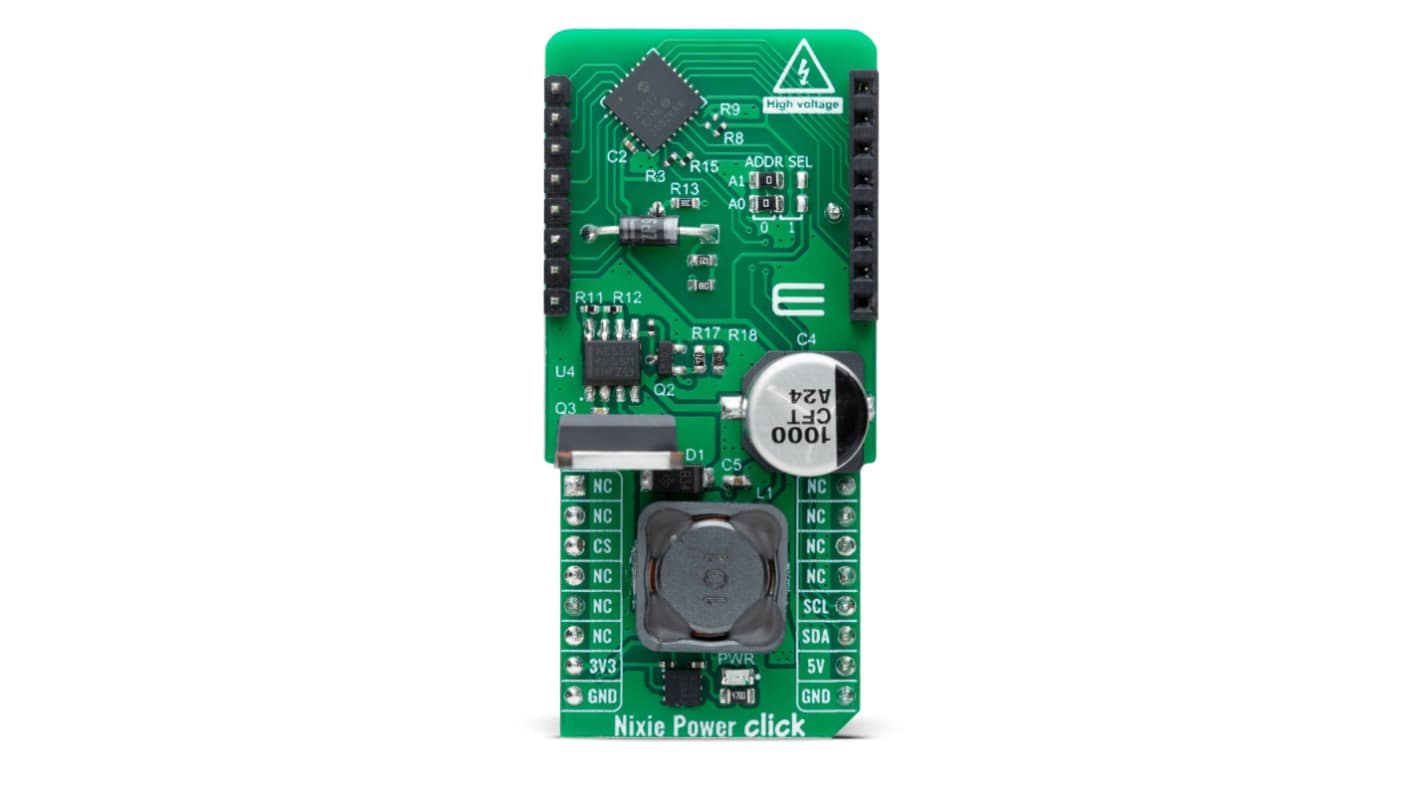 MikroElektronika Nixie Power Click Current Measurement, Voltage Measurement for Evaluation board for High Voltage For