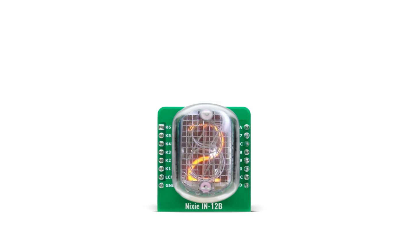 MikroElektronika MIKROE-6494, Nixie IN-12B Display Board Evaluation Board for IN-12B