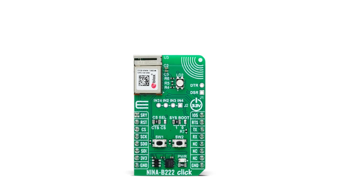 MikroElektronika NINA-B222 Click Evaluation Board Evaluation Board for Bluetooth Communication MIKROE-6086