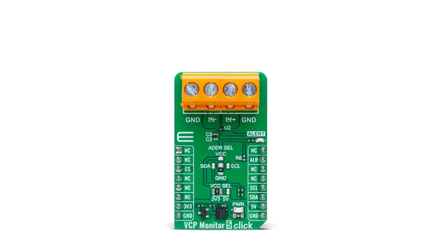MikroElektronika 評価ボード, アドオンボード, 電流測定、 電圧測定, 工業用 用, MIKROE-6091