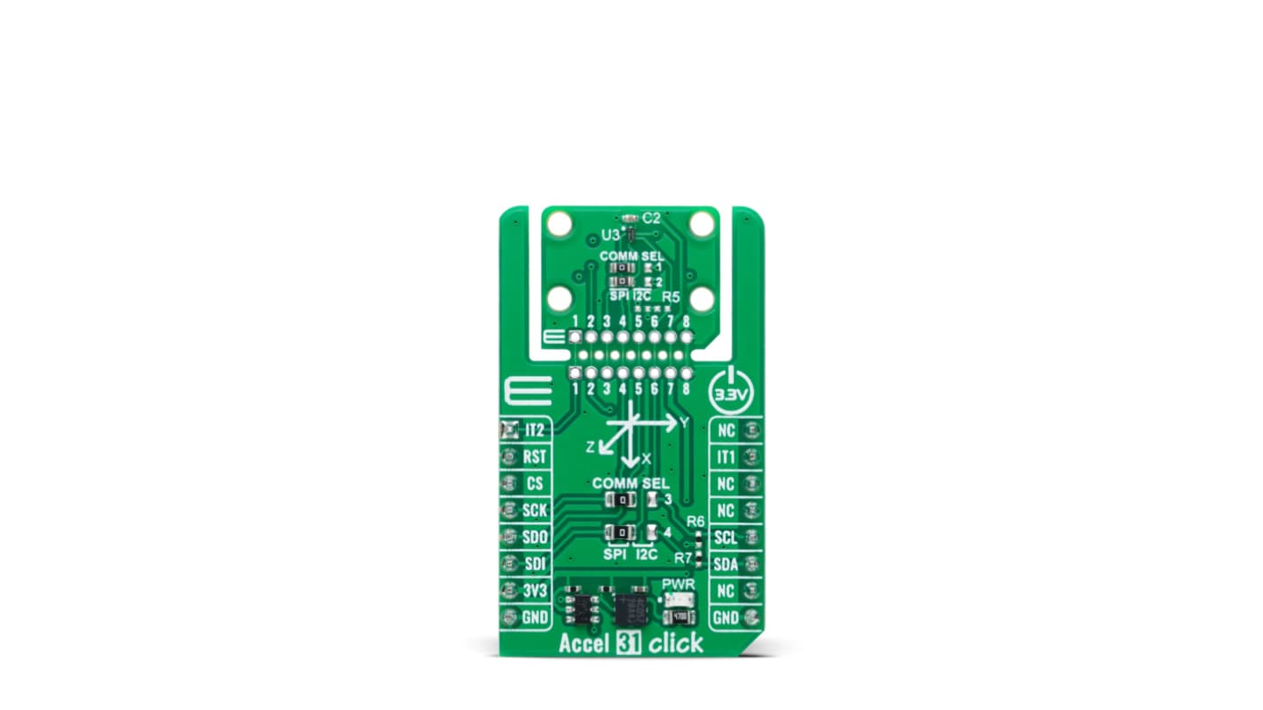 MikroElektronika Accel 31 Click Accelerometer Sensor Add On Board for BMA580 Industrial Use