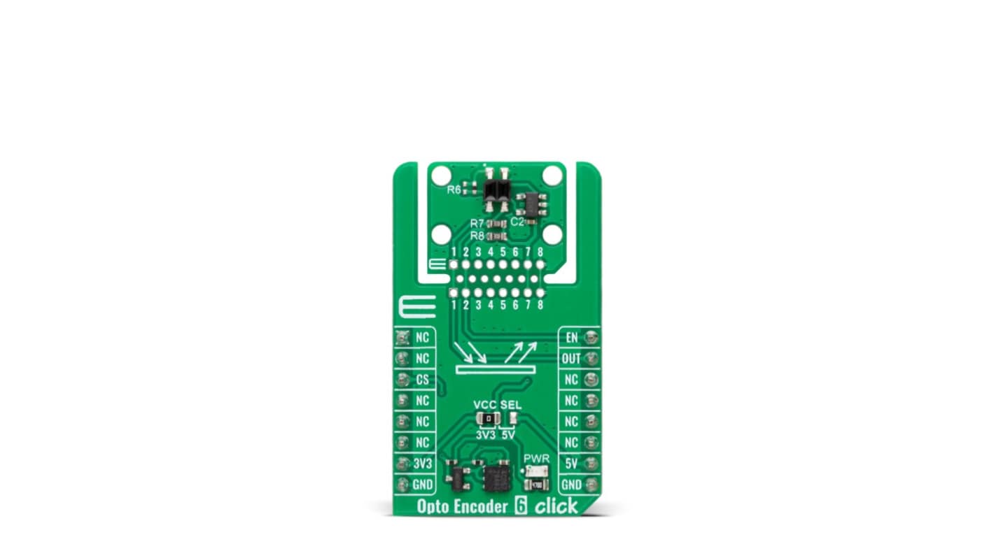 MikroElektronika 光センサ, 近接センサ Opto Encoder 6 Clickセンサアドオンボード Sensor MIKROE-6569