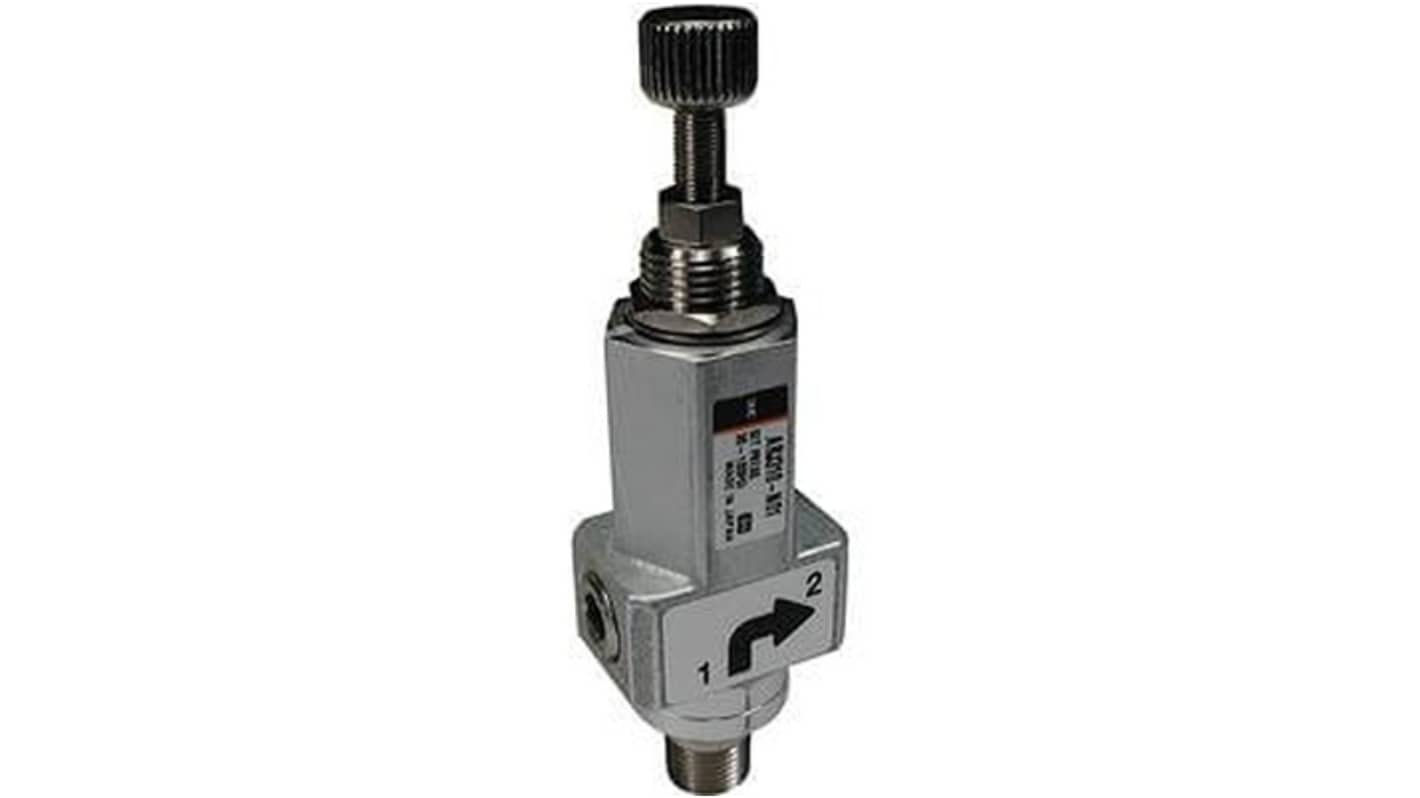 SMC M5, R 1/8 Pneumatic Regulator - 0.2MPa to 0.7MPa, 0.8MPa max. input, ARJ310F-01-06