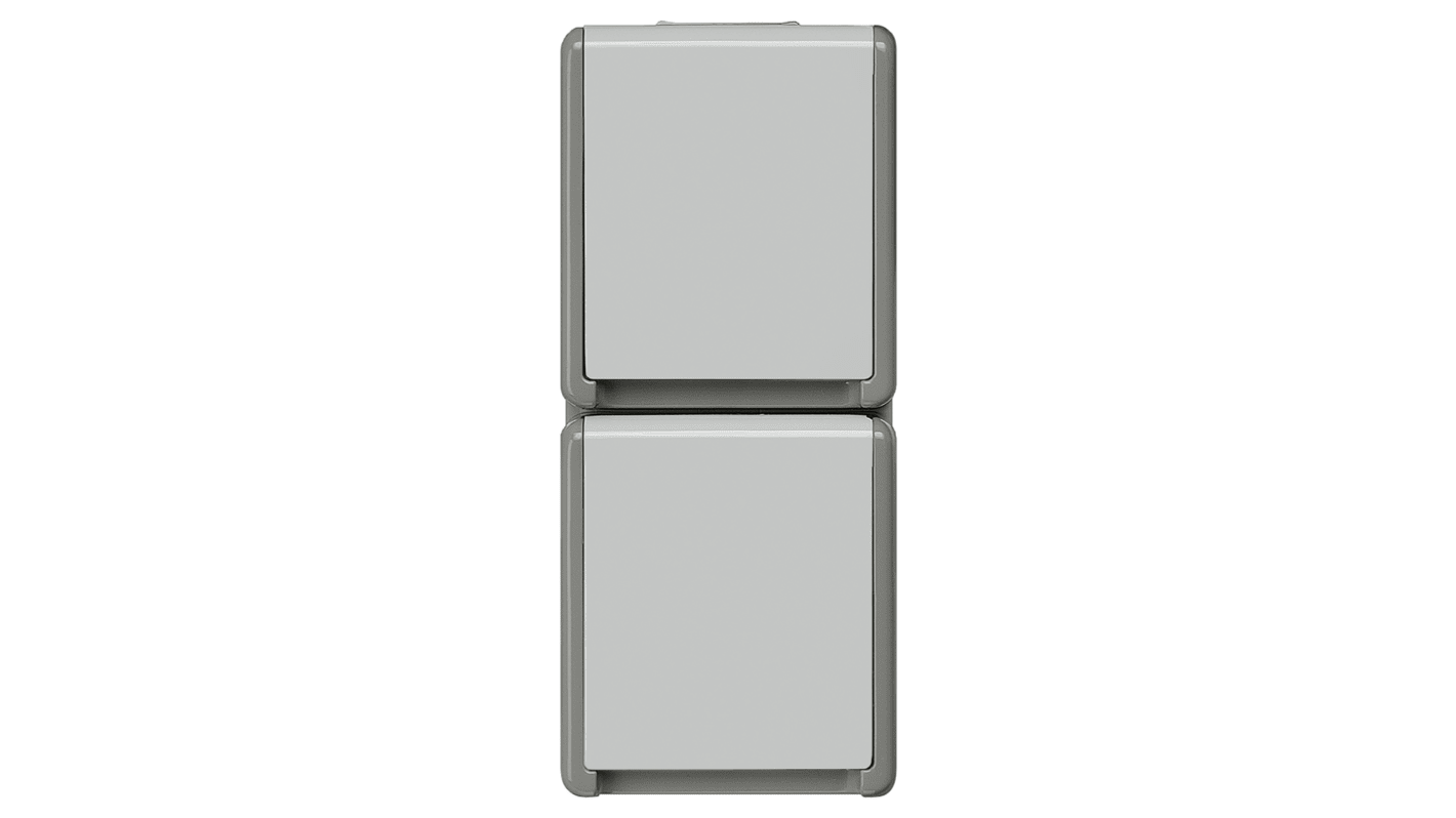Prise électrique Siemens série DELTA double, Montage en saillie, Type F - Schuko allemand, Extérieur, IP44
