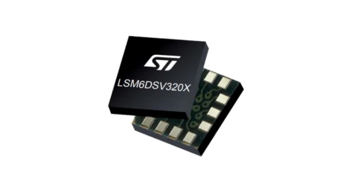 STMicroelectronics 6-Axis Surface Mount Accelerometer & Gyroscope, LGA-14L, I2C, MIPI I3CSM, SPI, 14-Pin