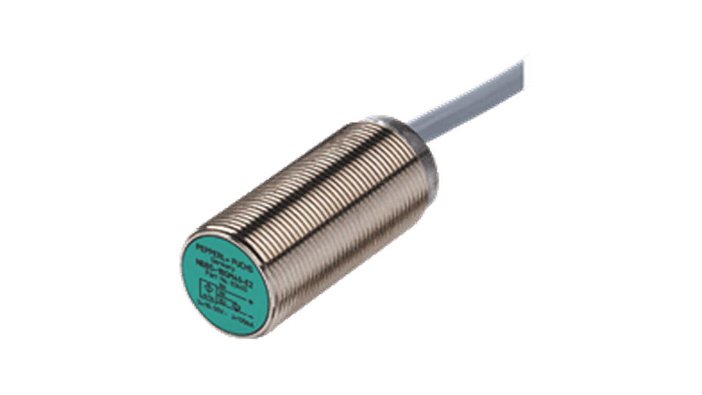 Pepperl + Fuchs 电感式电感式接近开关, 柱体主体, M18, 可检测5mm, 2m线长