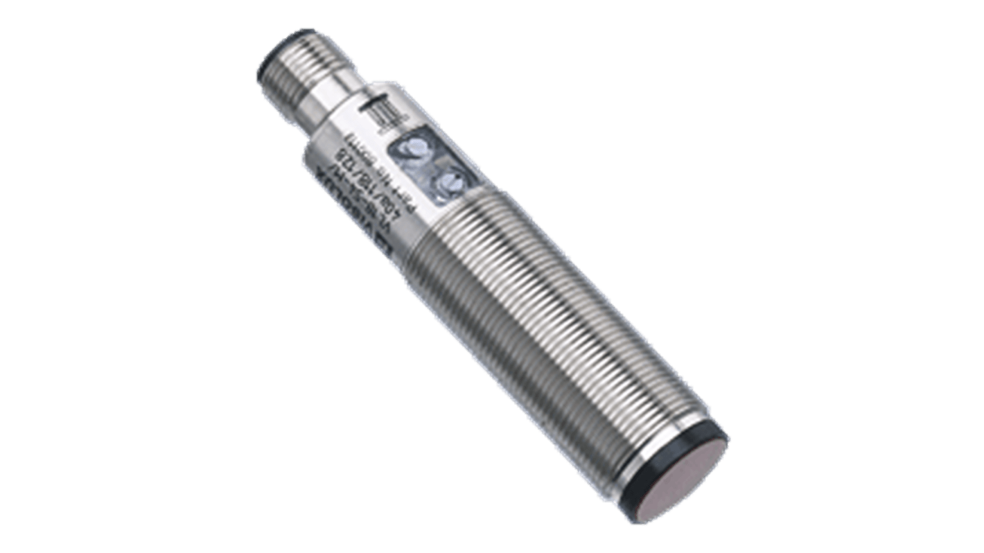 Pepperl + Fuchs Retroreflective Photoelectric Sensor, Cylindrical Sensor, 18 m Detection Range Plug and Connect
