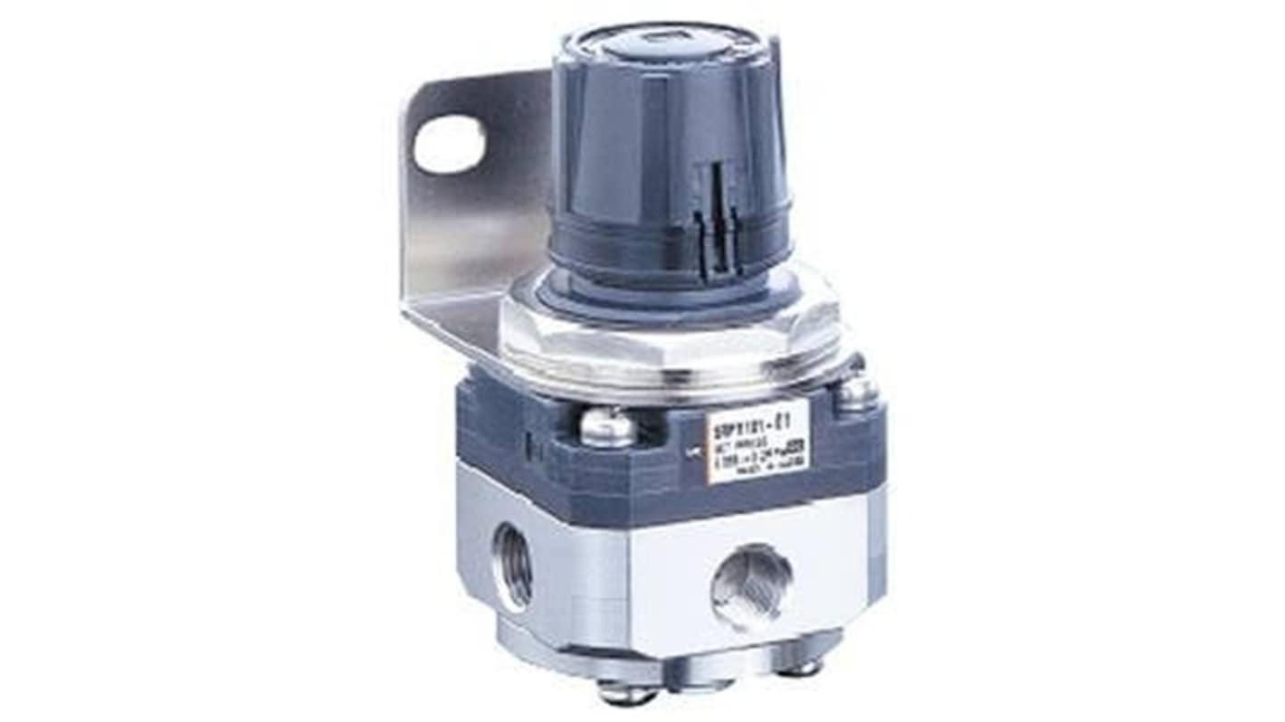 SMC Rc 1/8 Pneumatic Regulator - 0.005MPa to 0.2MPa, 1MPa max. input, SRP1101-F01