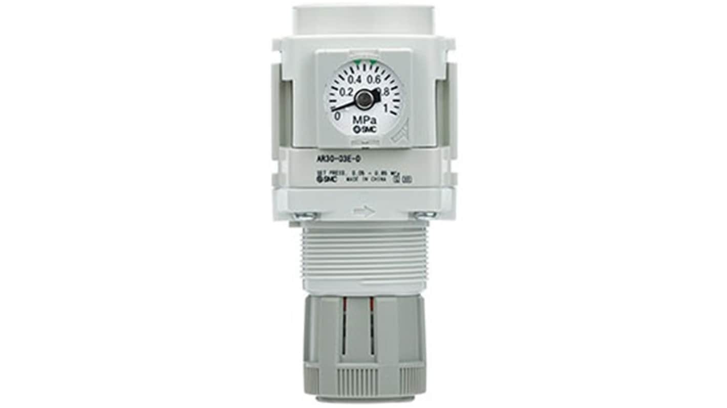 SMC G 1/4 Pneumatic Regulator - 0.05MPa to 0.85MPa, 1MPa max. input, AR20-F02BE-D