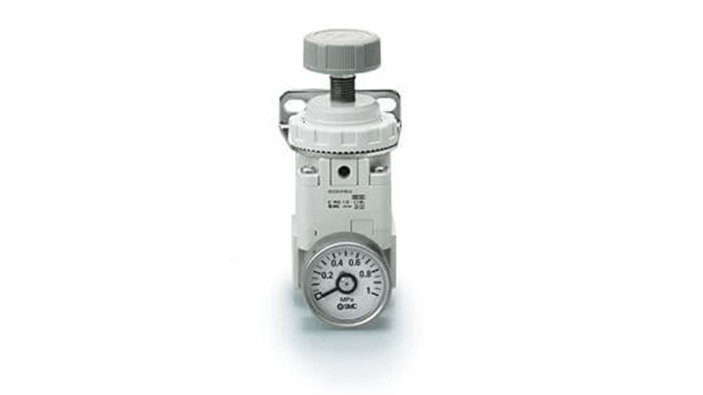 SMC G 1/8 Pneumatic Regulator - 0.01MPa to 0.2MPa, 1MPa max. input, IR1220