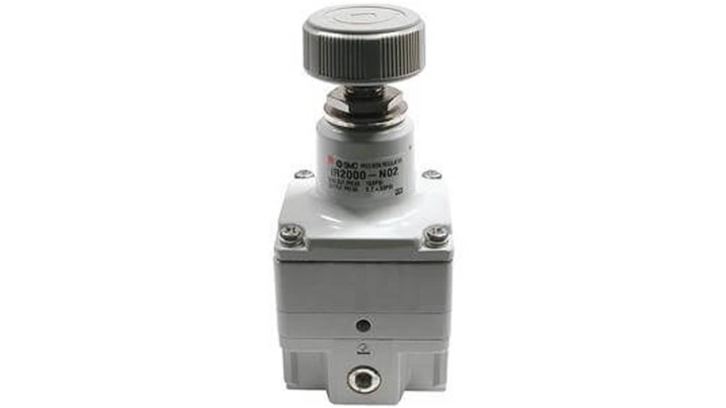 SMC G 1/4 Pneumatic Regulator - 0.01MPa to 0.8MPa, 1MPa max. input, IR3020