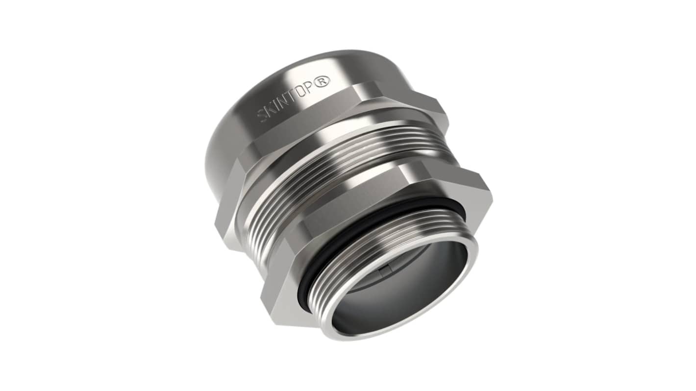 Lapp SKINTOP MS-M Series Nickel Nickel Plated Brass Cable Gland, M20 x 1.5mm Thread, 7mm min., 13mm max., IP68, IP69