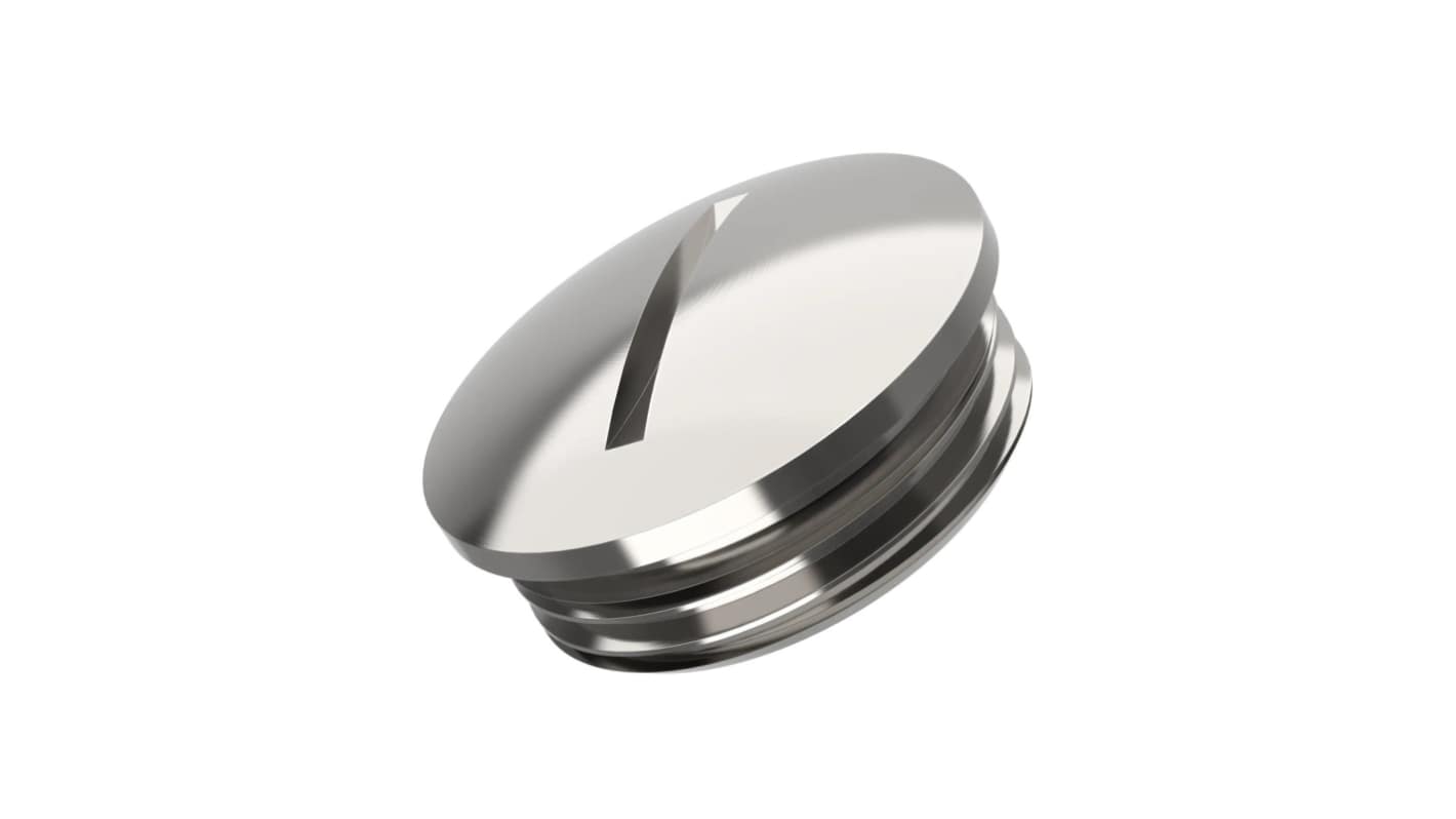 Lapp Blanking Plug, M50 x 1.5mm, 54mm Hole Diameter, Nickel Plated Brass, 54mm Diameter, Threaded