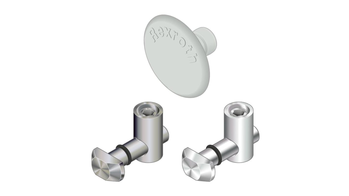 Bosch Rexroth 接続部品 D17 90°コネクタ 亜鉛メッキ鋼