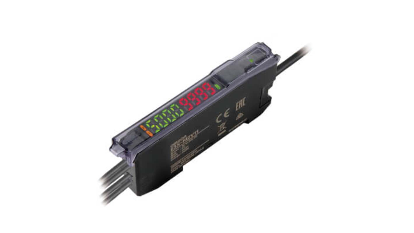 Omron Fibre Amplifier 3 μm, PNP Output Wires, 720 mW, IP50, 12 → 24 V