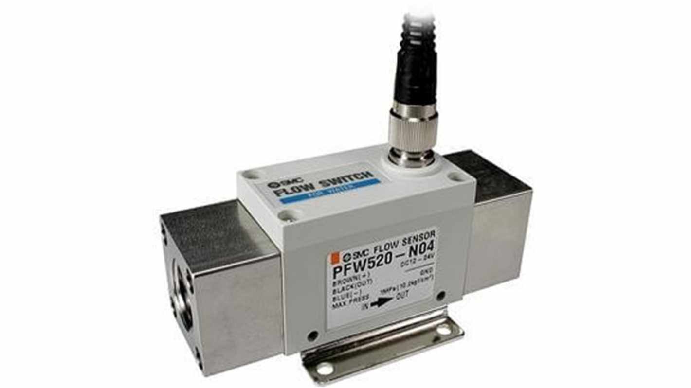 SMC PF2W520 Series Flow Sensor for Water, 2 L/min Min, 16 L/min Max